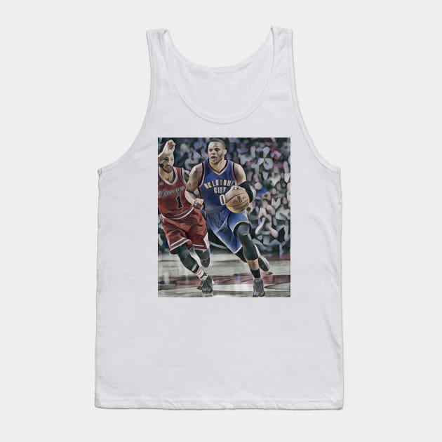 russell westbrook oklahoma Tank Top by sepuloh